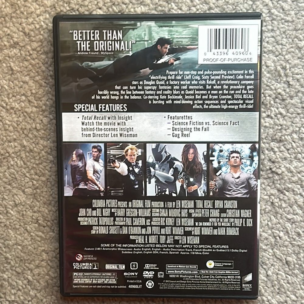 “Total Recall” DVD - Picture 3 of 6